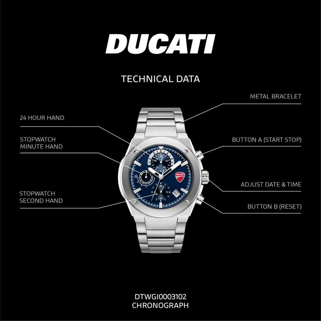 Ducati Mens Watch Extreme Sports Chronograph DTWGI0003102