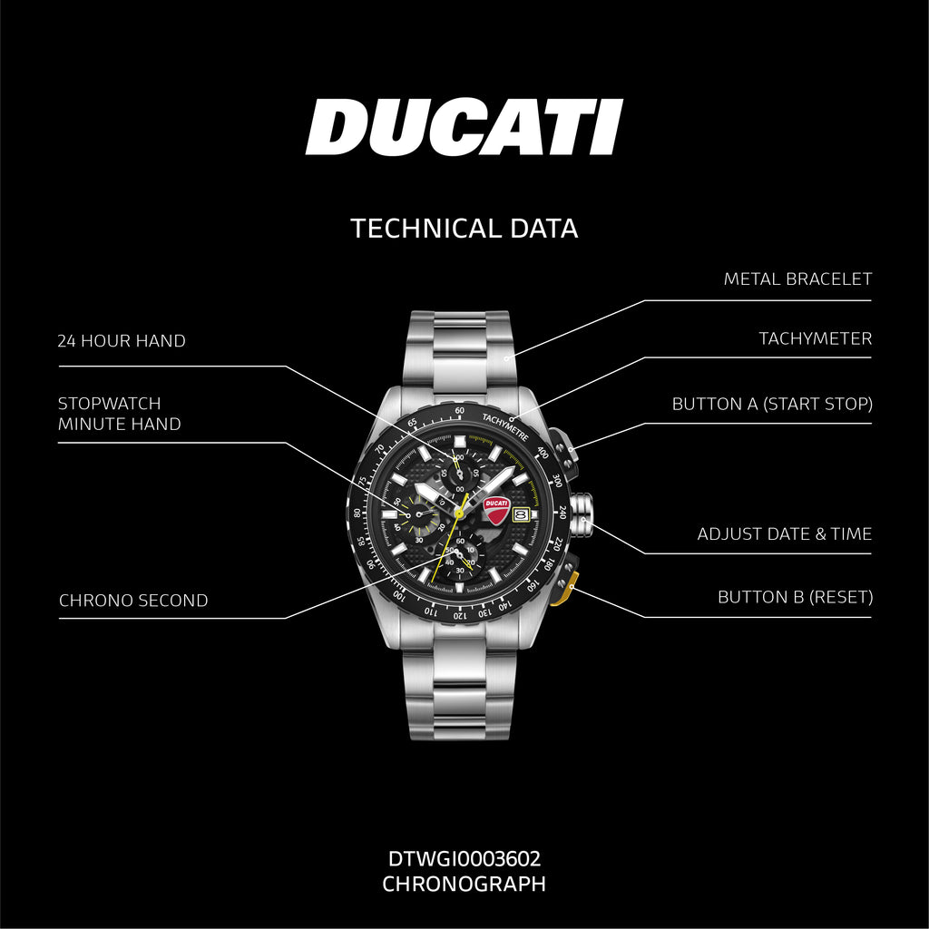 Ducati Mens Watch Extreme Sports Chronograph DTWGI0003602