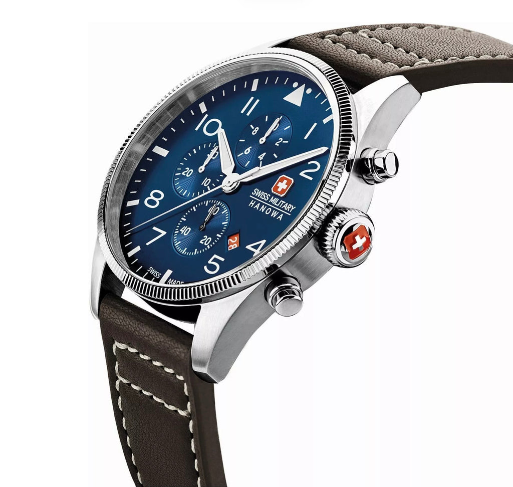 Swiss Military Hanowa Mens Thunderbolt Chronograph Watch Swiss Made SMWGC0000402
