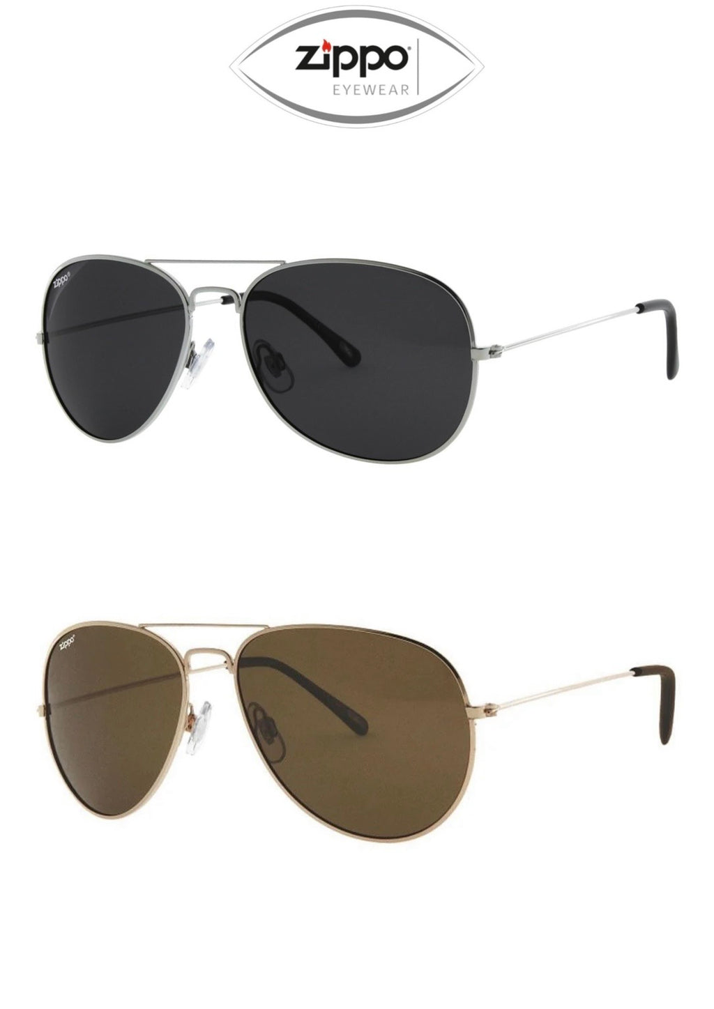 Zippo Unisex Sunglasses Polarised OB36 Range UV400 Protection