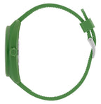 Side view of Adidas AOST24053 watch showing the green case and strap.
