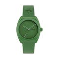 Front view of Adidas AOST24053 watch with a green dial, case and strap.