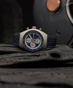 Timex Men's Watch TW2W93500 – Legacy Tonneau Chronograph Blue