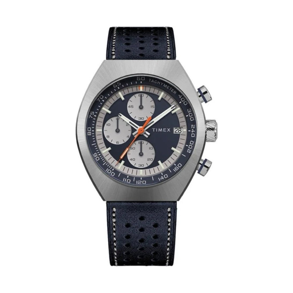 Timex Men's Watch TW2W93500 – Legacy Tonneau Chronograph Blue