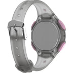Rear view of Timex TW5M65700 watch showing the case back and grey strap.