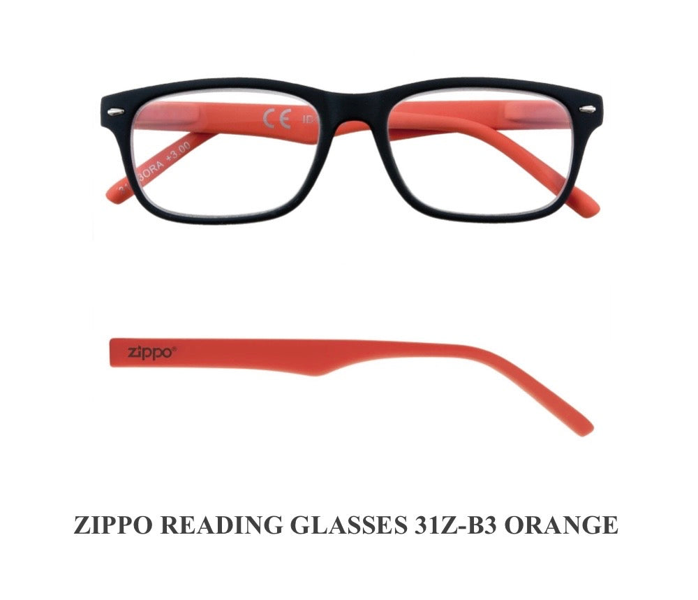 Zippo Reading Glasses 31Z-B3 Non-Prescription Italian Design Free Delivery