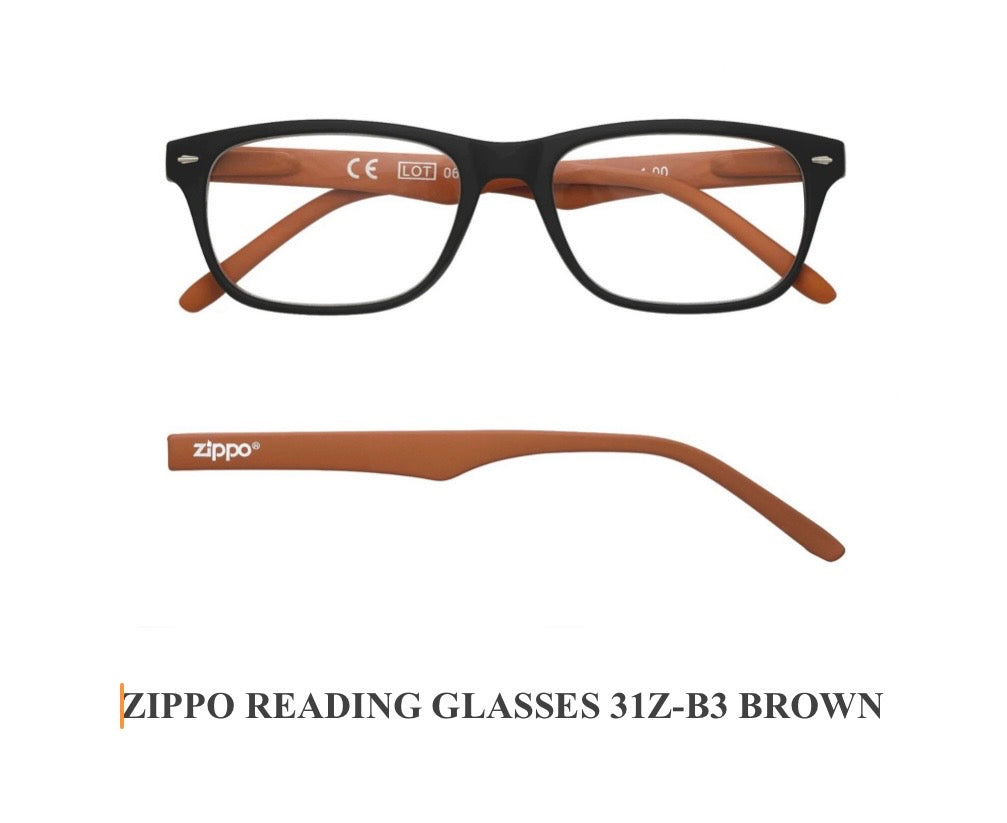 Zippo 31Z-B3 BRO Reading Glasses 