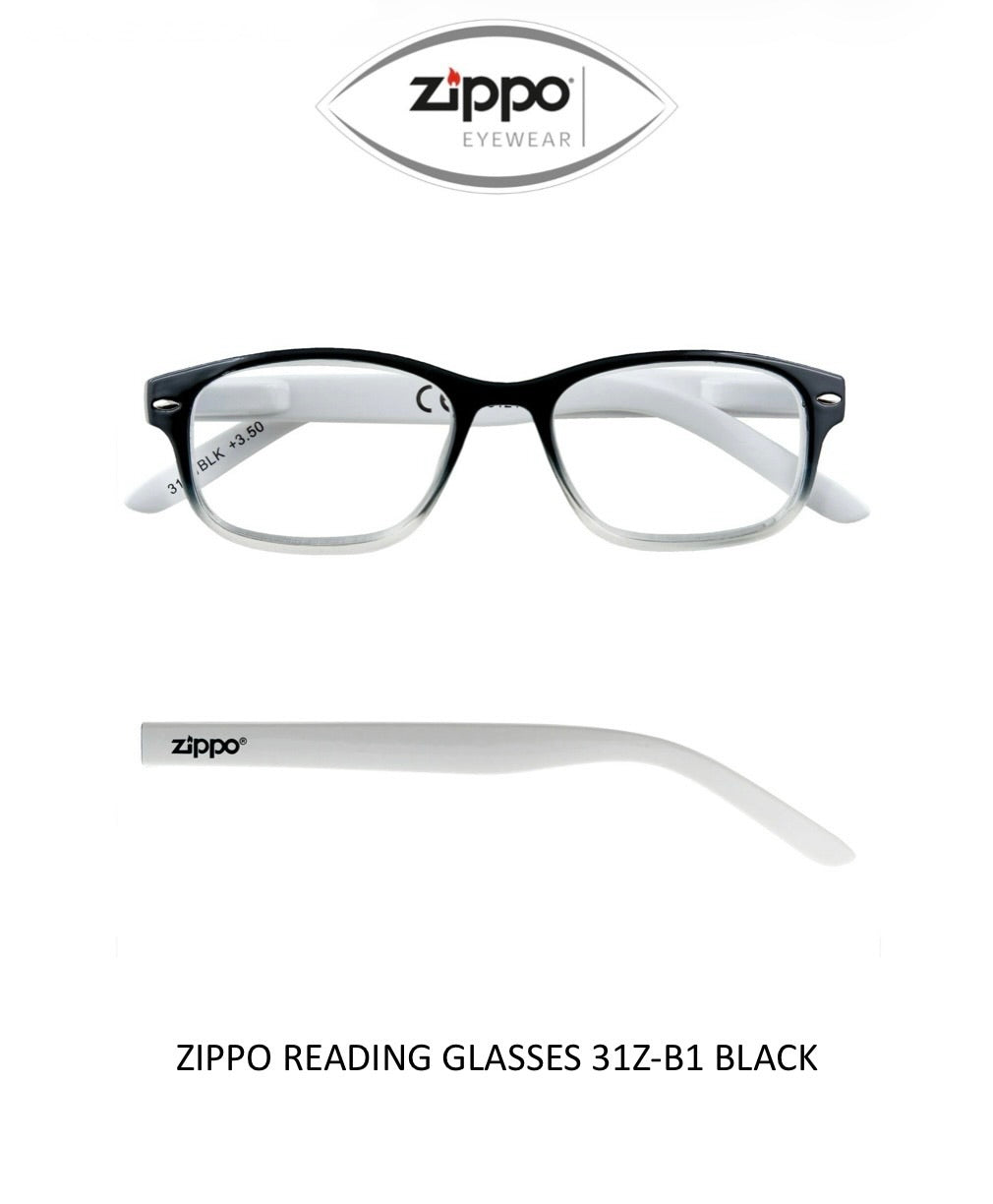 Zippo Reading Glasses 31Z-B1 Non-Prescription Italian Design Free Delivery