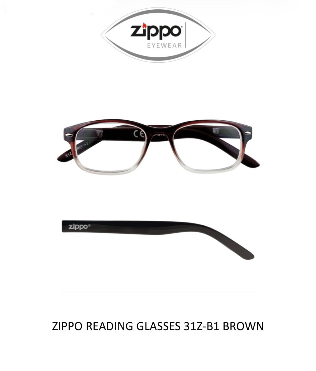 Zippo Reading Glasses 31Z-B1 Non-Prescription Italian Design Free Delivery