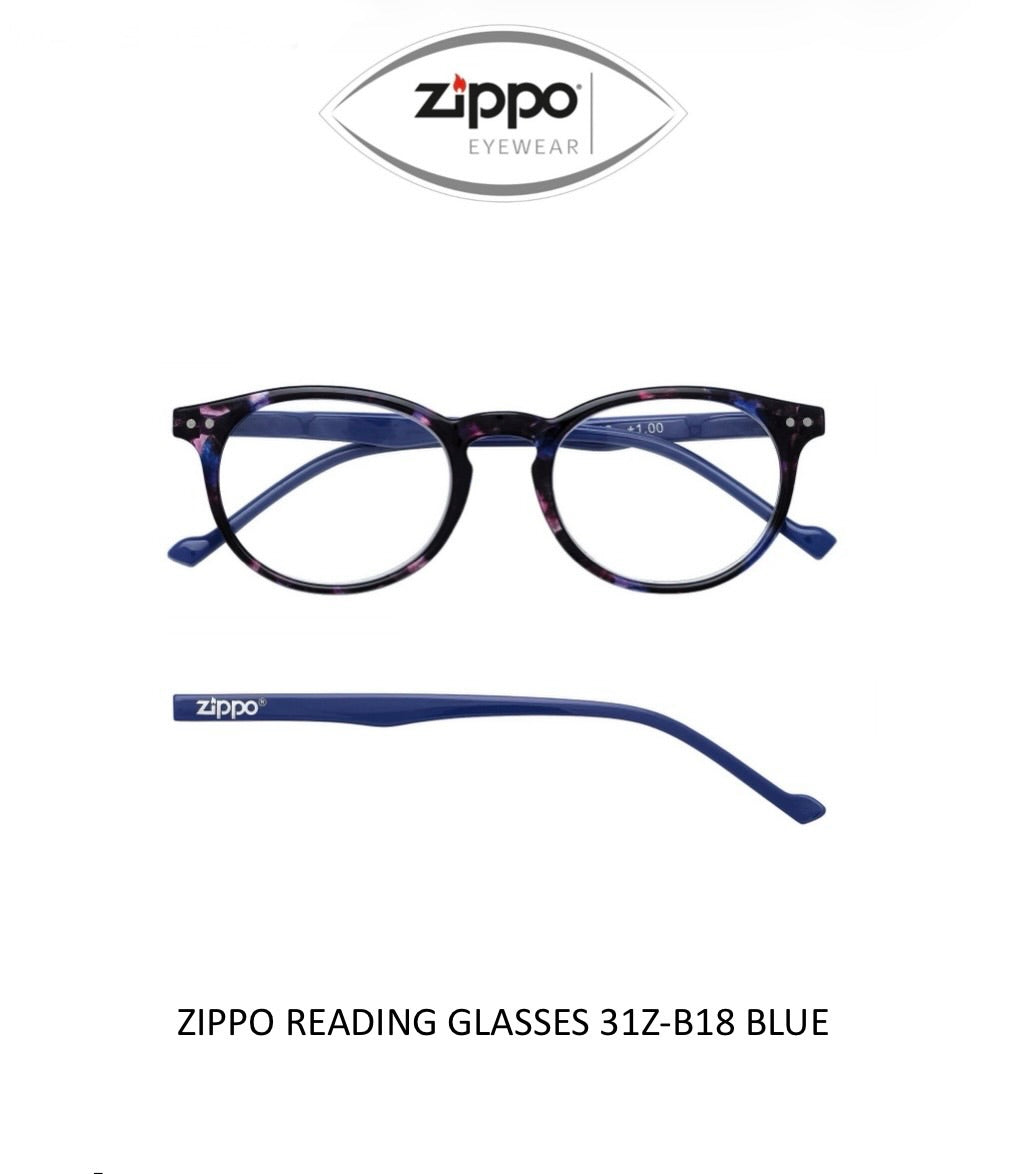 Zippo Reading Glasses 31Z-B18 Non-Prescription Italian Design Free Delivery