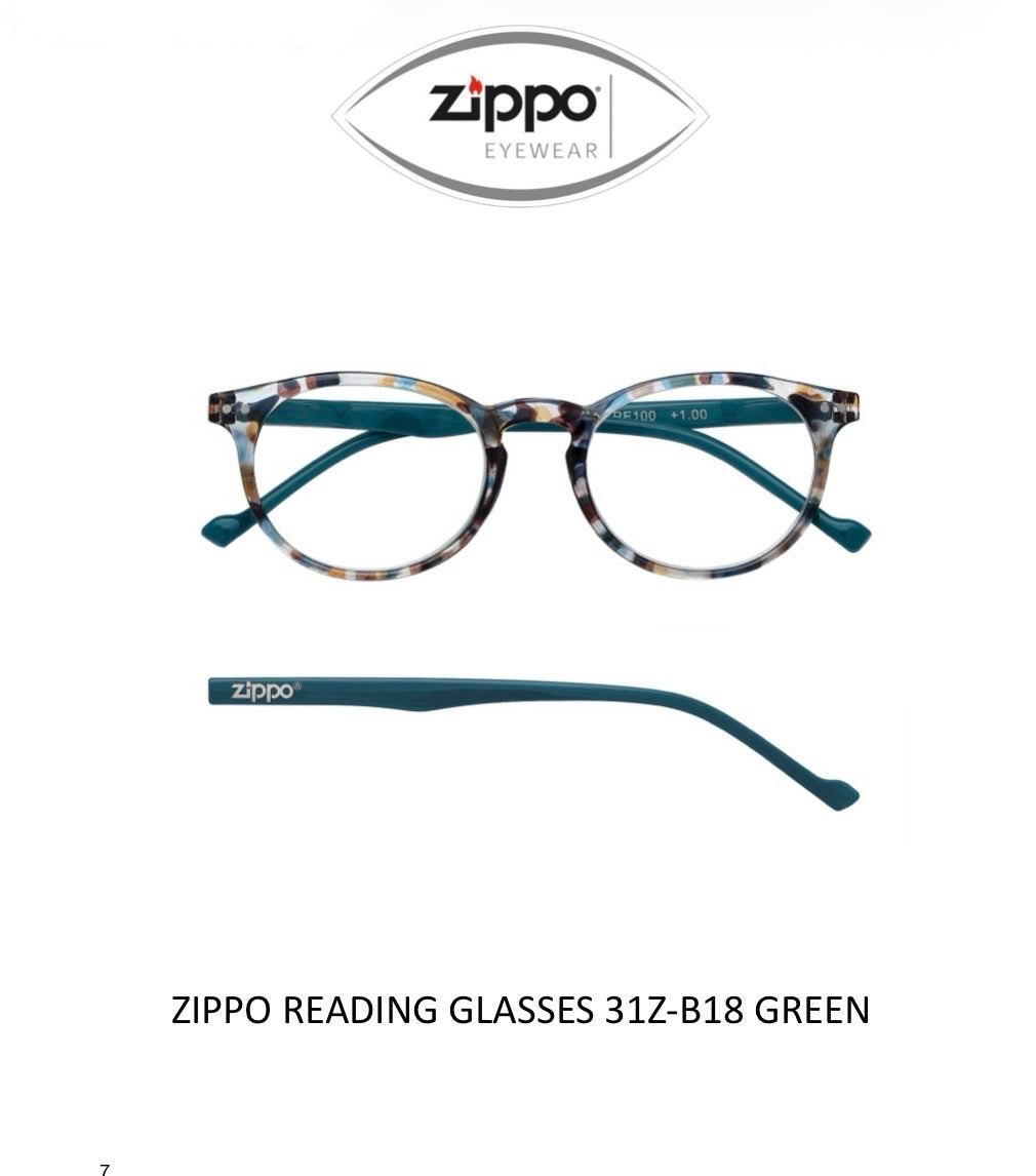 Zippo Reading Glasses 31Z-B18 Non-Prescription Italian Design Free Delivery