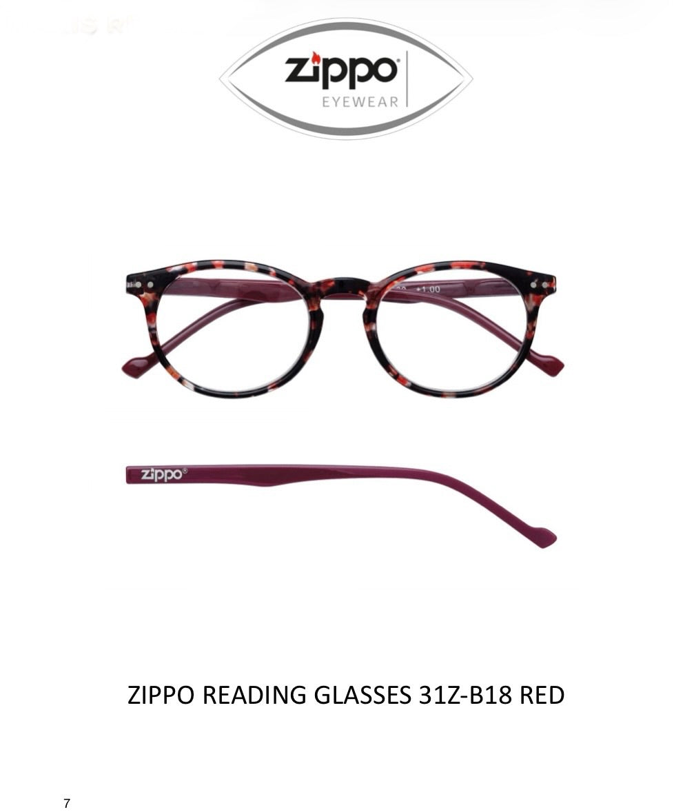 Zippo Reading Glasses 31Z-B18 Non-Prescription Italian Design Free Delivery