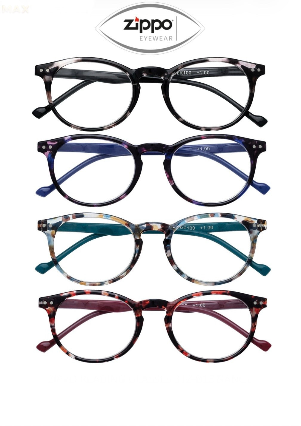 Zippo Reading Glasses 31Z-B18 Non-Prescription Italian Design Free Delivery