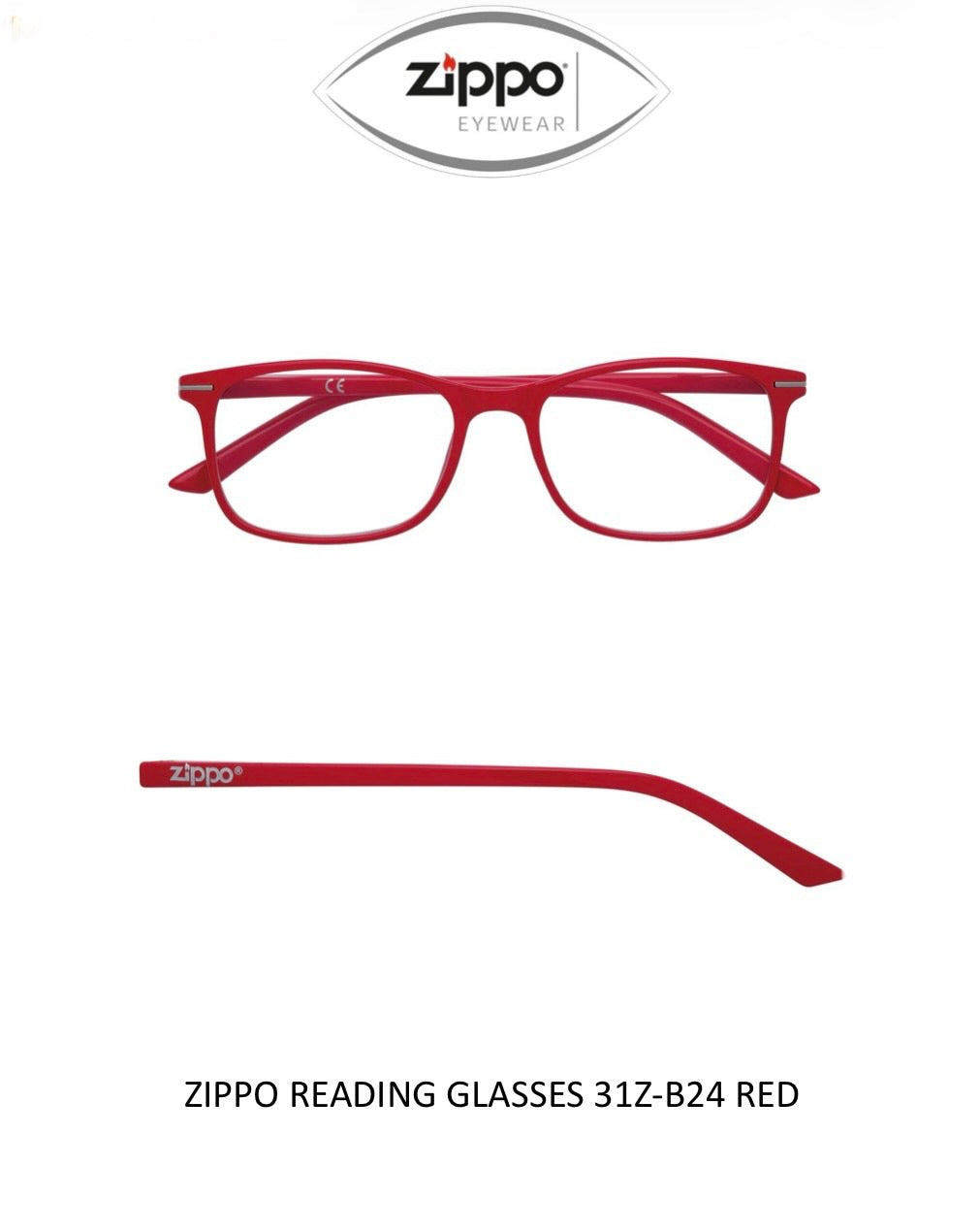 Zippo Reading Glasses 31Z-B24 Non-Prescription Italian Design Free Delivery