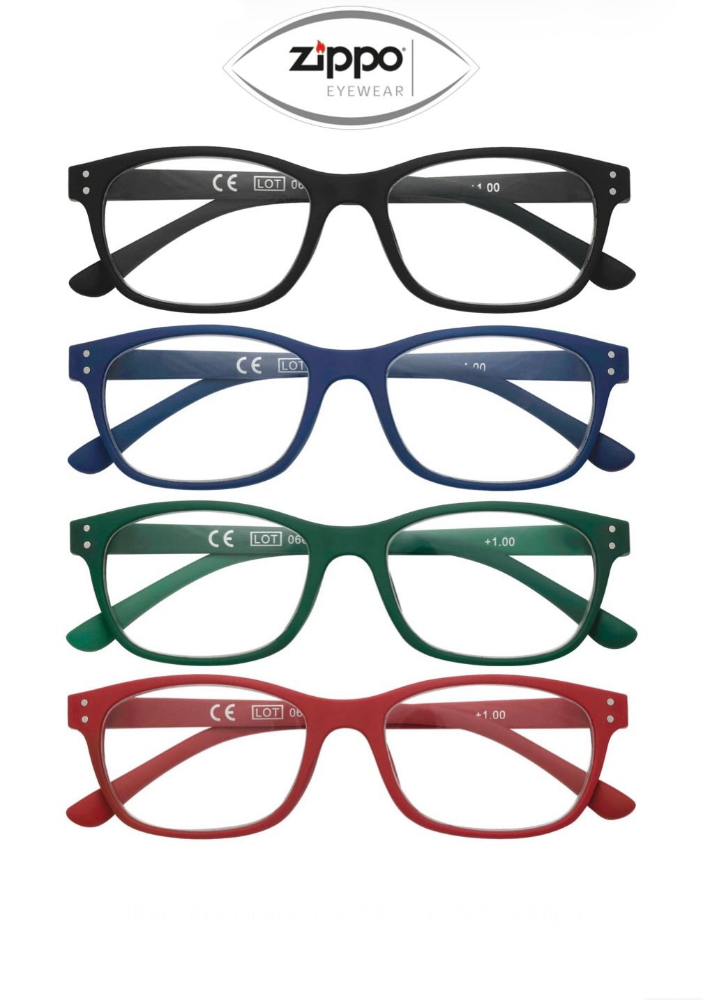 Zippo Reading Glasses 31Z-B27 Non-Prescription Italian Design