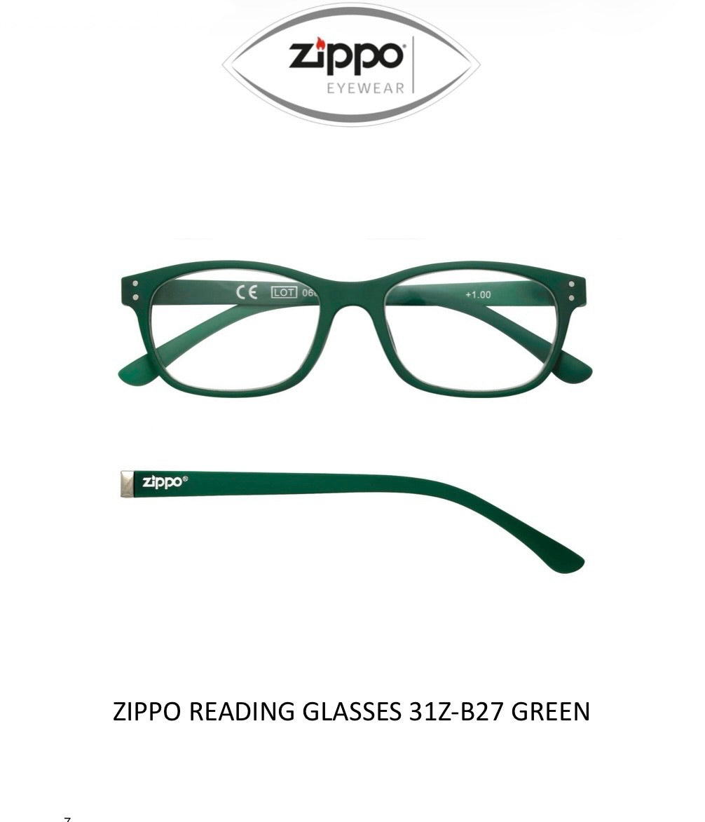 Zippo Reading Glasses 31Z-B27 Non-Prescription Italian Design