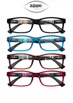 Zippo reading glasses 31Z-B25 non-prescription Italian design with sleek frames and classic style.