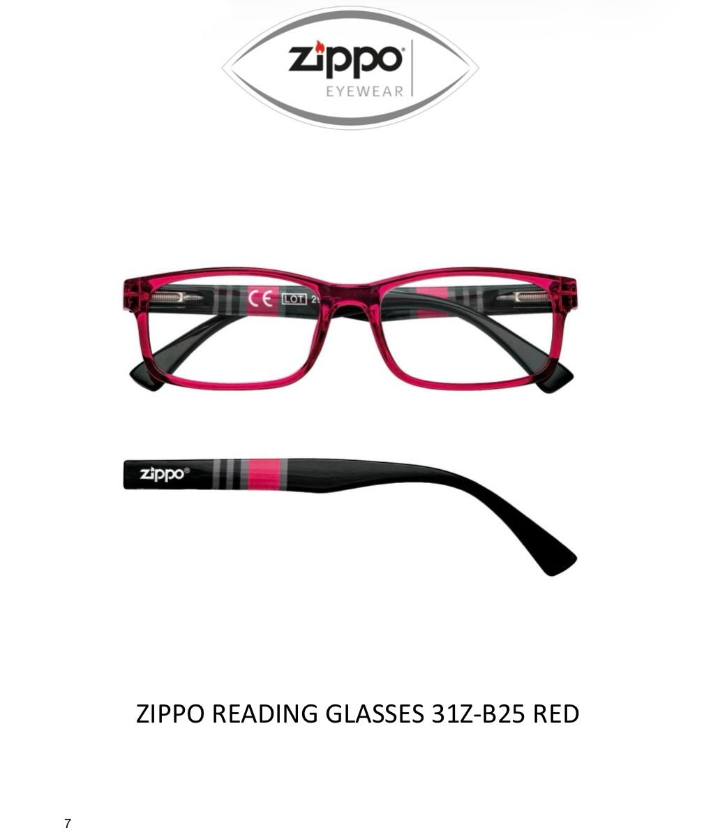 Zippo Reading Glasses 31Z-B25 Non-Prescription Italian Design