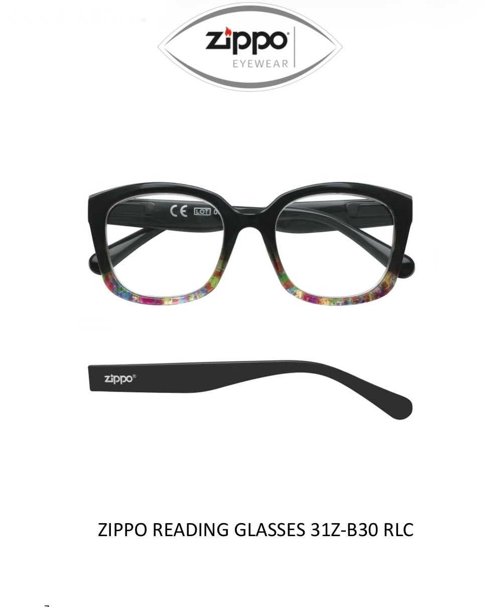 Zippo Reading Glasses 31Z-B30 Non-Prescription Italian Design