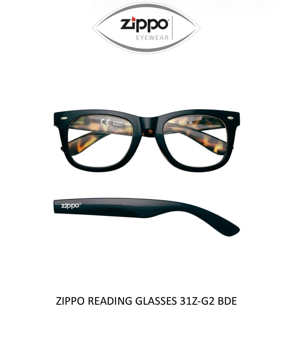 Zippo Reading Glasses 31Z-G2 Non-Prescription Italian Design