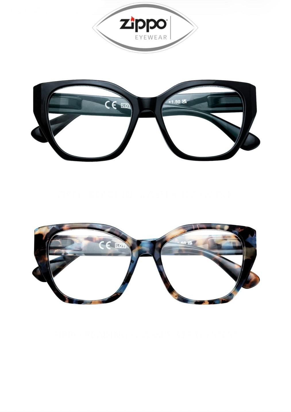 Zippo Reading Glasses 31Z-G9 Non-Prescription Italian Design