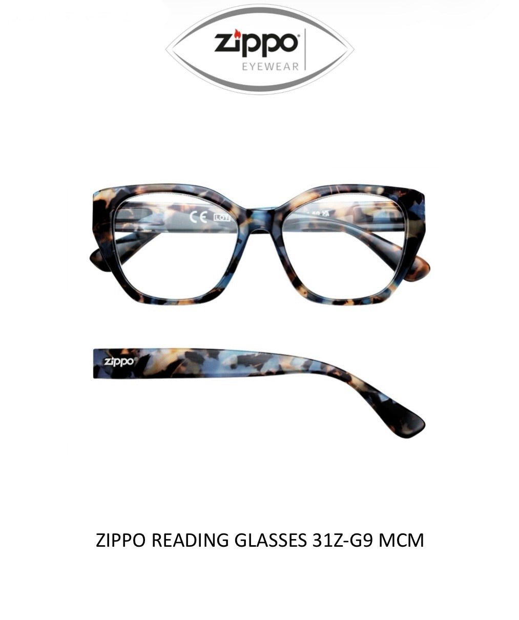 Zippo Reading Glasses 31Z-G9 Non-Prescription Italian Design