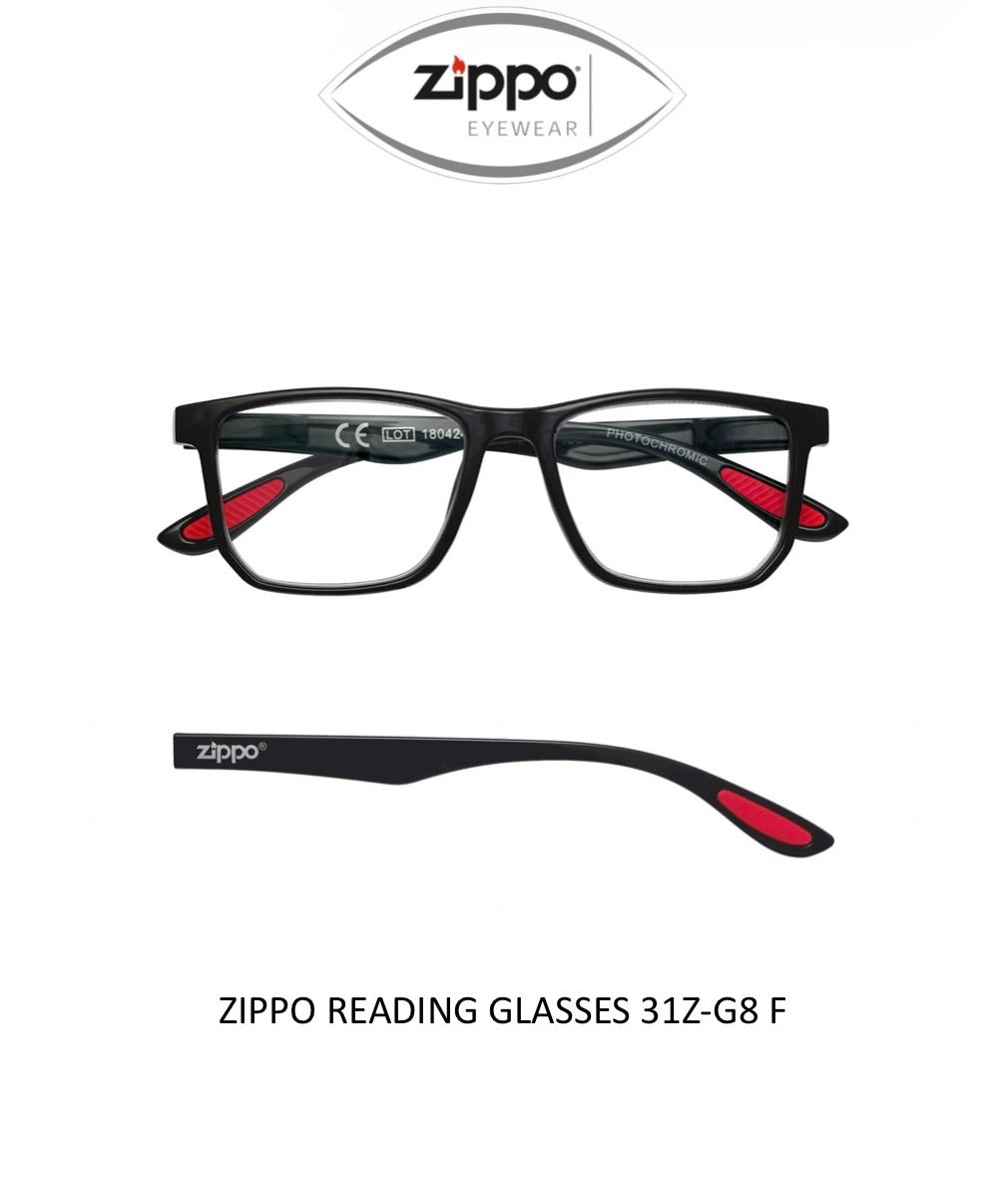 Zippo Reading Glasses 31Z-G8 Non-Prescription Italian Design