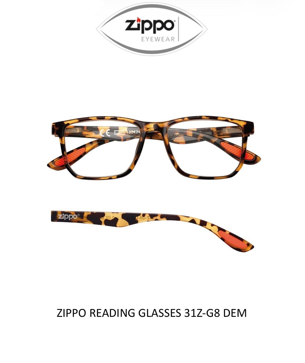 Zippo Reading Glasses 31Z-G8 Non-Prescription Italian Design
