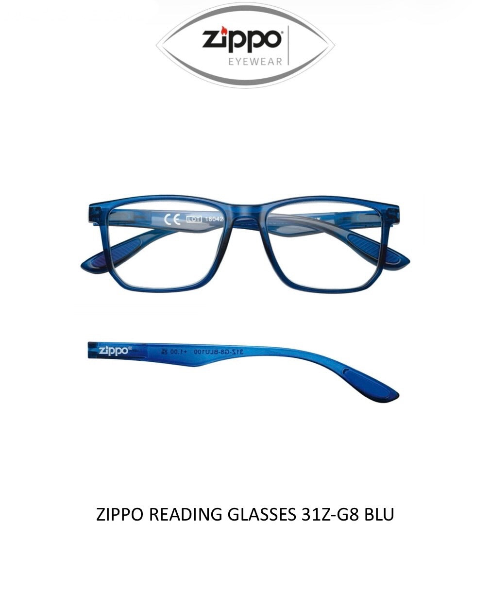 Zippo Reading Glasses 31Z-G8 Non-Prescription Italian Design