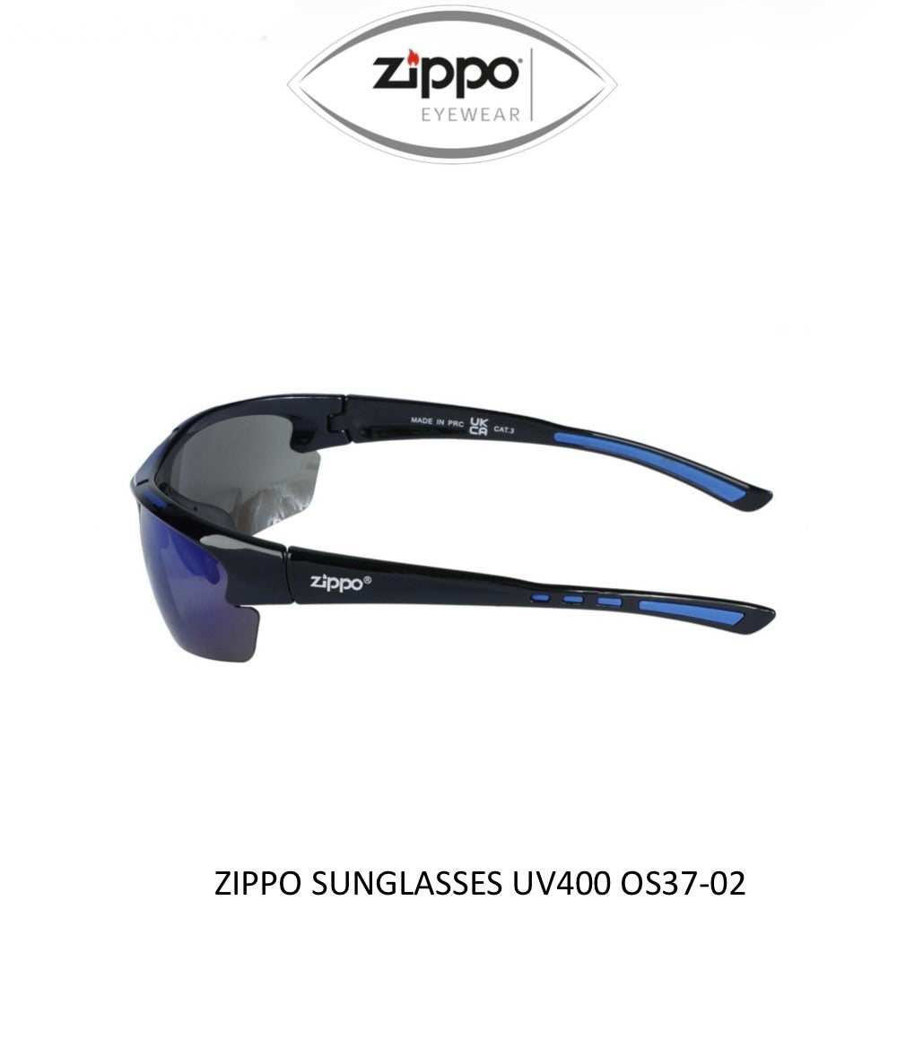 Zippo Sunglasses OS37-01 OS37-02 UV400 Protection Polycarbonate Lens & Frame