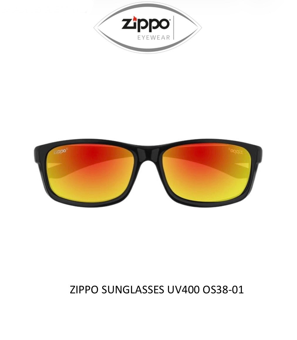 Zippo Sunglasses OS38-01 0S38-02 UV400 Protection Polycarbonate Lens & Frame