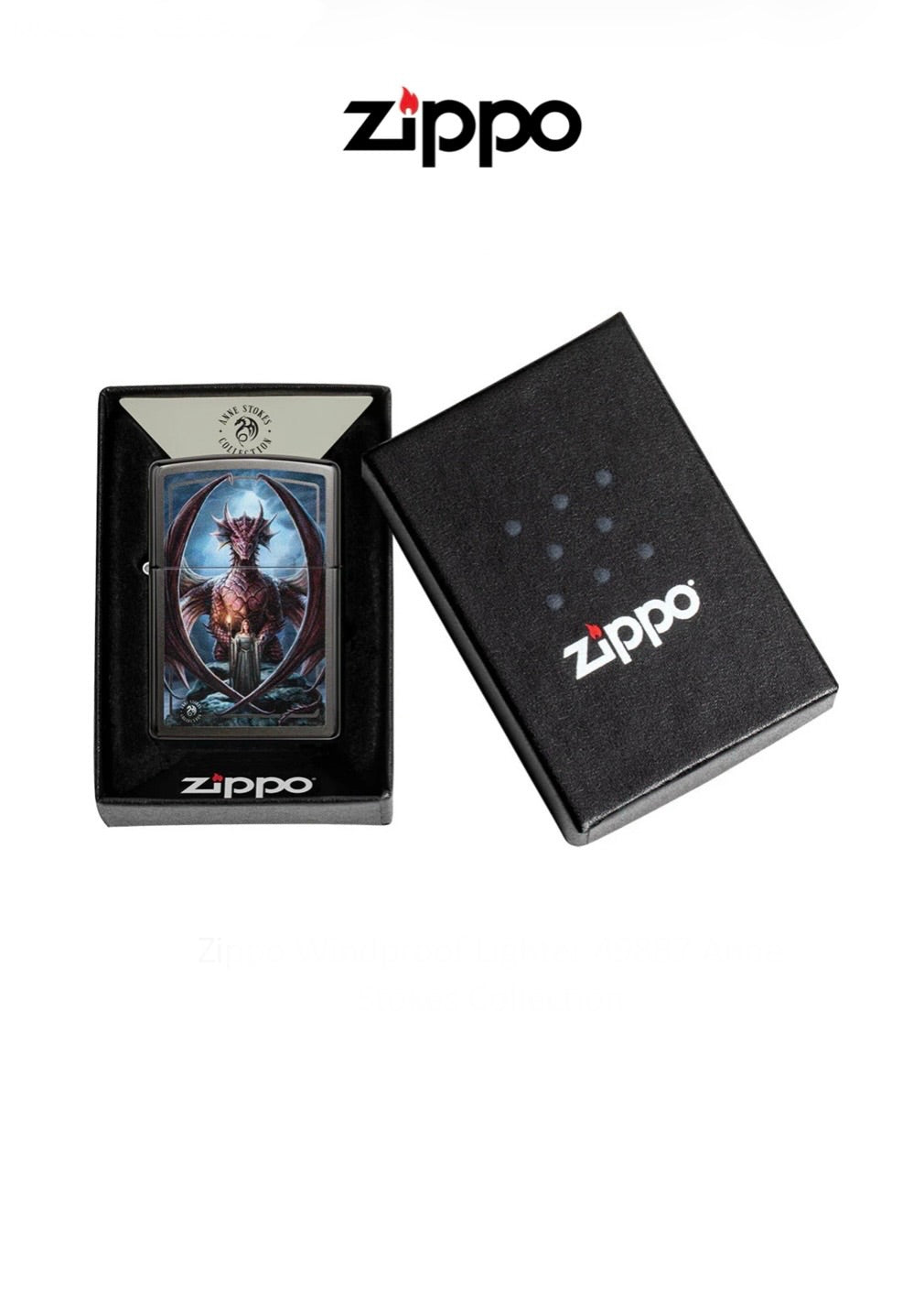 Zippo Lighter 49887 Anne Stokes Collection Windproof Lifetime Guarantee Free Delivery