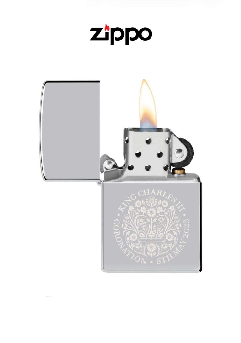 Zippo Lighter 250 King Charles III Coronation 2023 Windproof Lifetime Guarantee Free Delivery