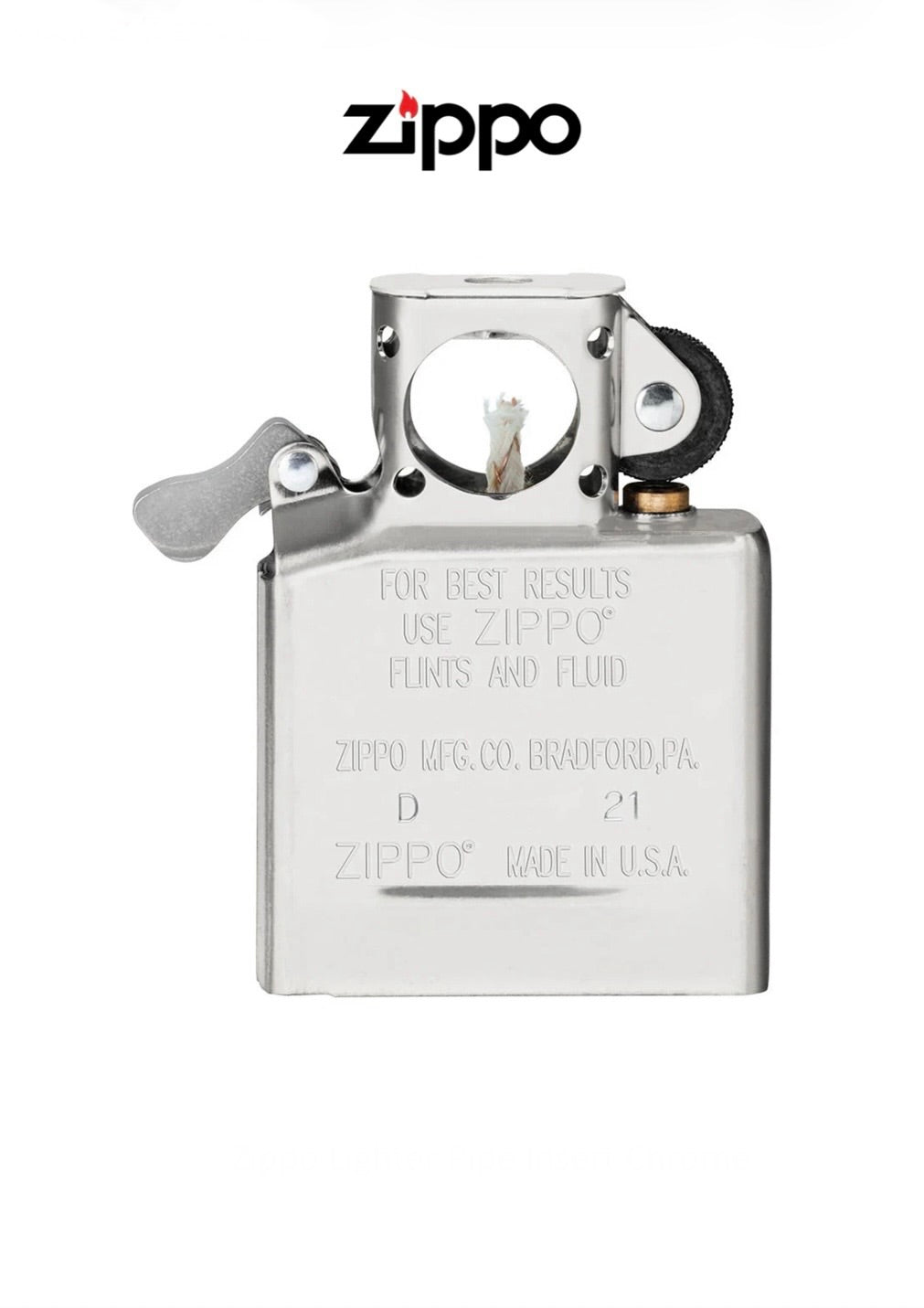 Zippo Lighter Pipe Insert Chrome 65846 Windproof Lifetime Guarantee Free Delivery