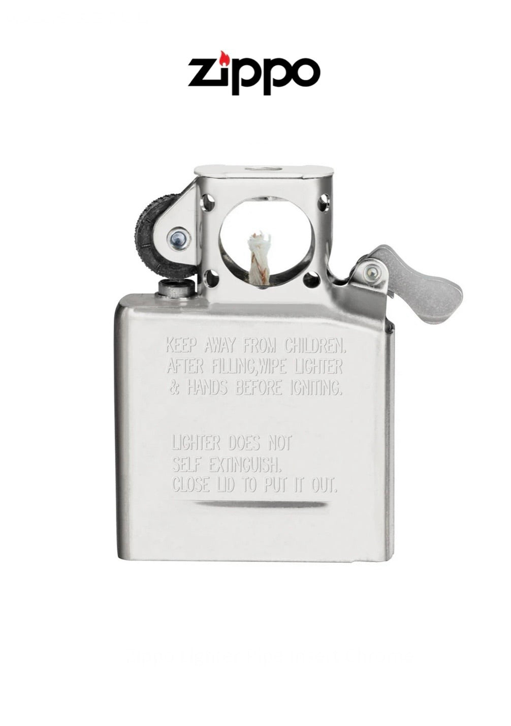 Zippo Lighter Pipe Insert Chrome 65846 Windproof Lifetime Guarantee Free Delivery