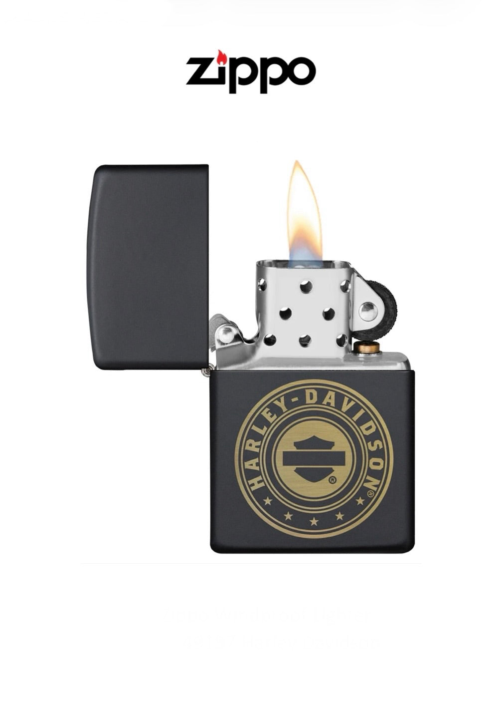 Zippo Lighter 49197 Harley Davidson Windproof Lifetime Guarantee Free Delivery