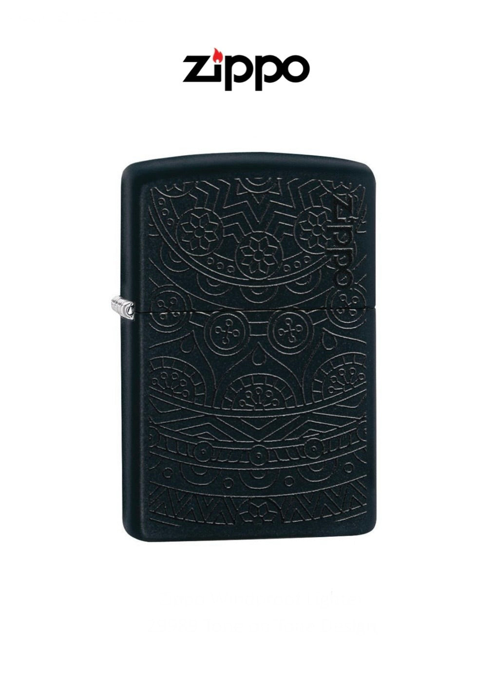 Zippo Lighter 29989 Tone on Tone Design Windproof Lifetime Guarantee Free Delivery