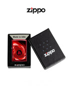 Zippo Lighter 21063 Red Swirl Design