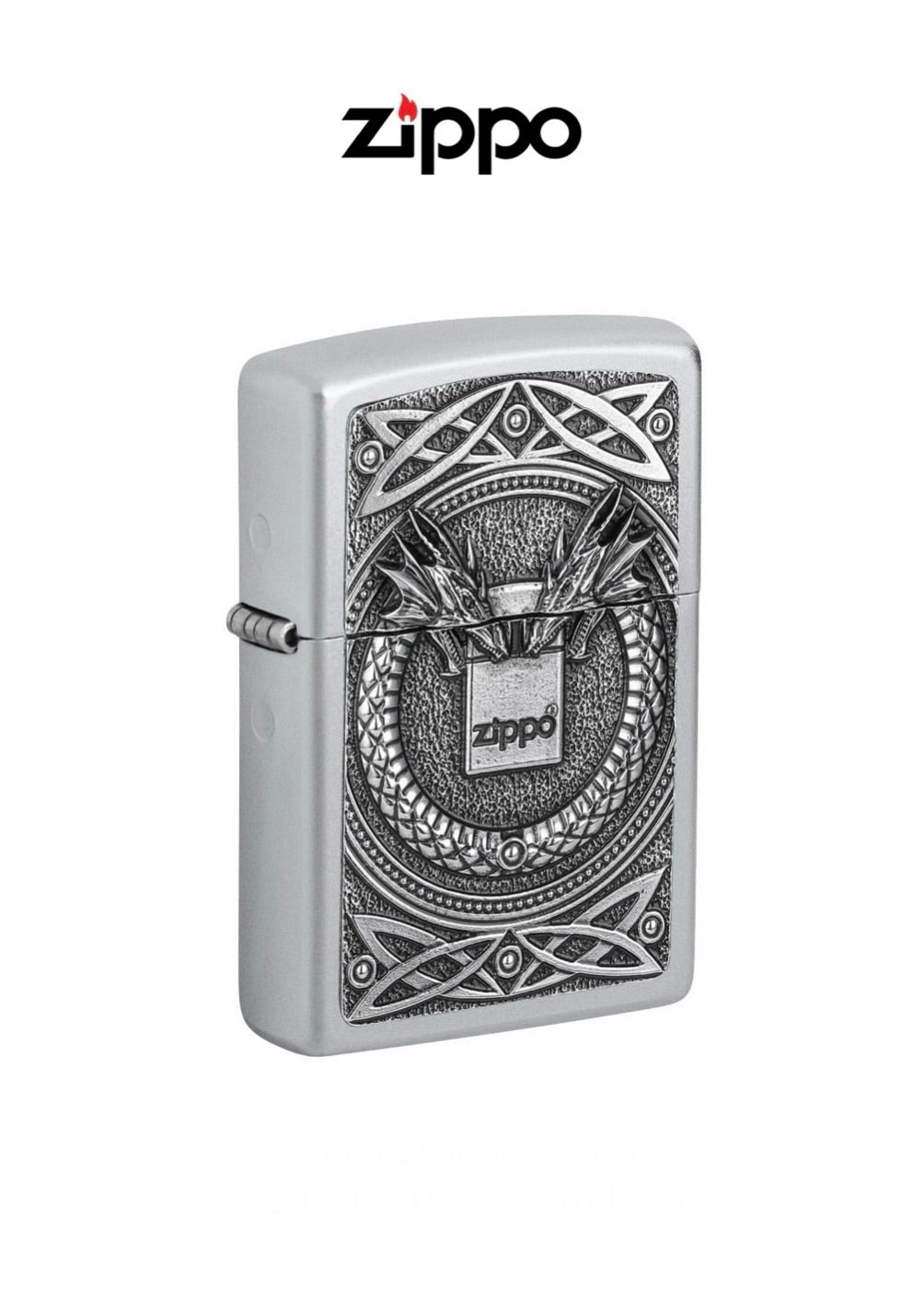 Zippo Lighter 2007435 Dragons With Zippo Windproof Lifetime Guarantee Free Delivery