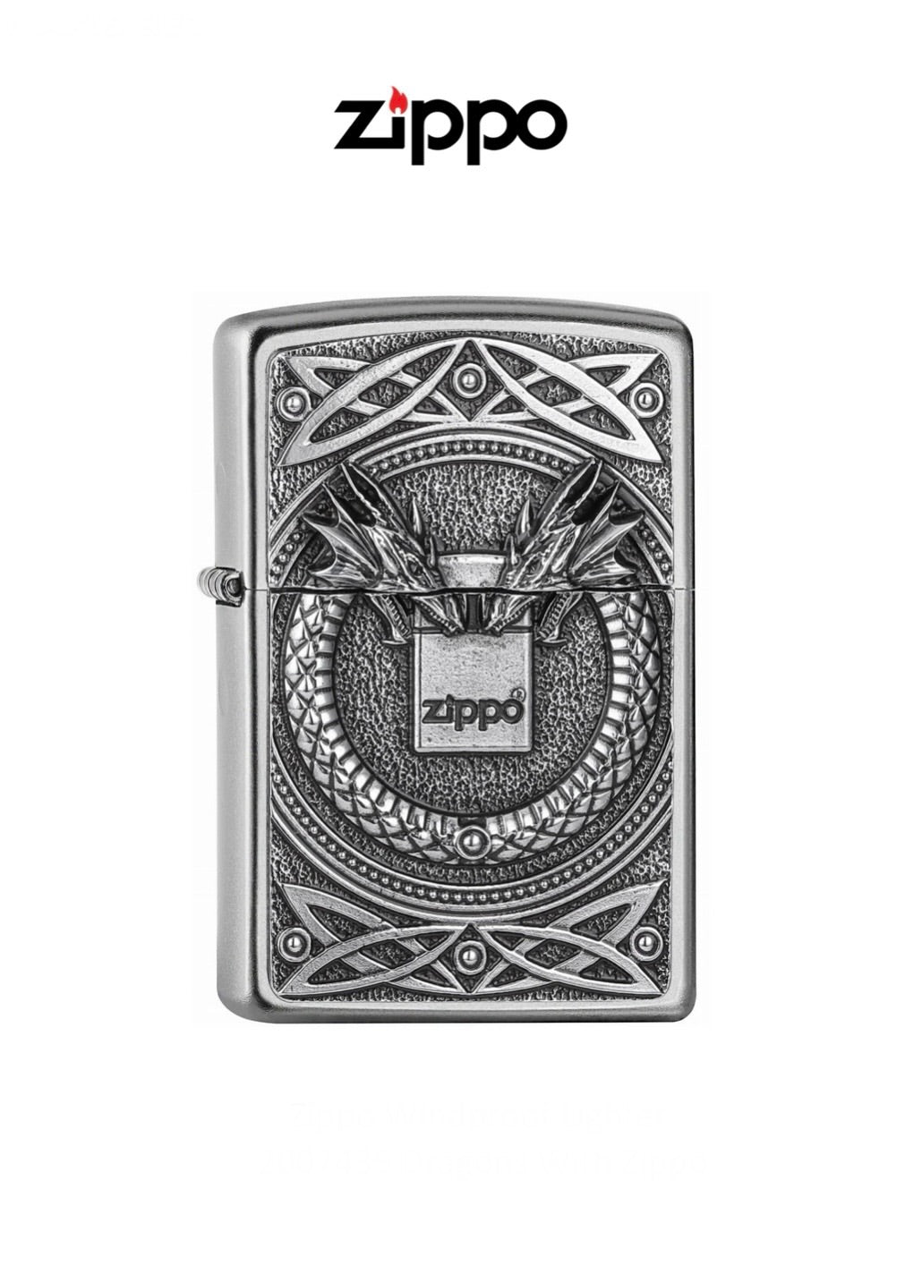 Zippo Lighter 2007435 Dragons With Zippo Windproof Lifetime Guarantee Free Delivery