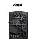 Zippo Lighter 218 Black Abstract Design Windproof Lifetime Guarantee Free Delivery