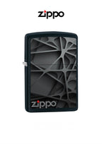 Zippo Lighter 218 Black Abstract Design