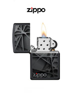 Zippo Lighter 218 Black Abstract Design