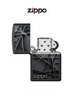 Zippo Lighter 218 Black Abstract Design