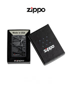 Zippo Lighter 218 Black Abstract Design