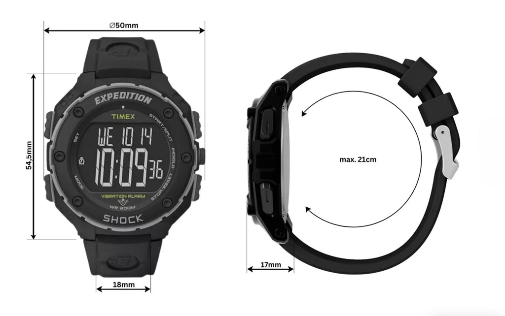 Timex Mens Watch Expedition Shock XL Digital T49950