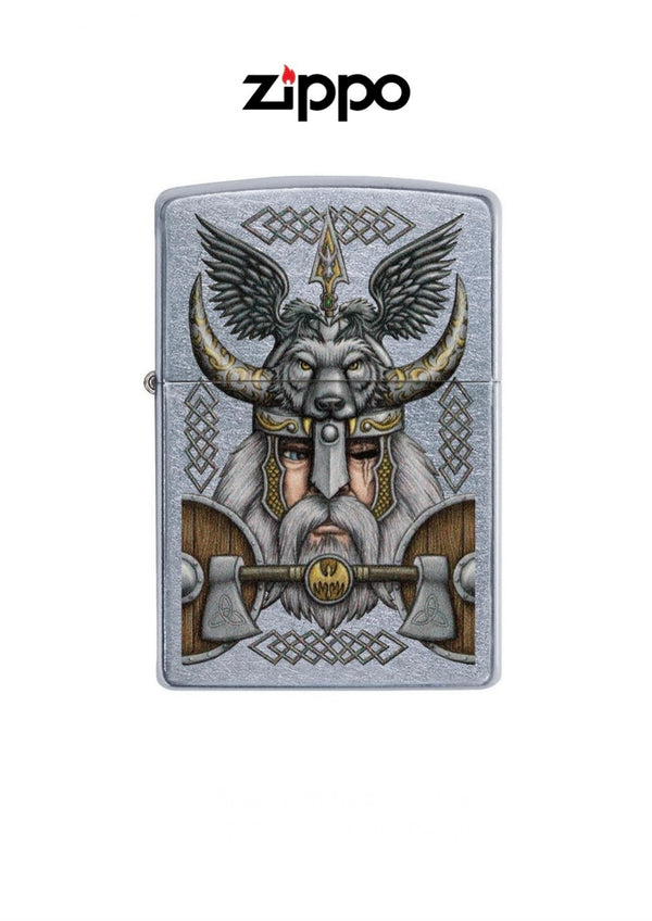 Zippo Lighter 207 Viking Odin Design Windproof Lifetime Guarantee Free Delivery