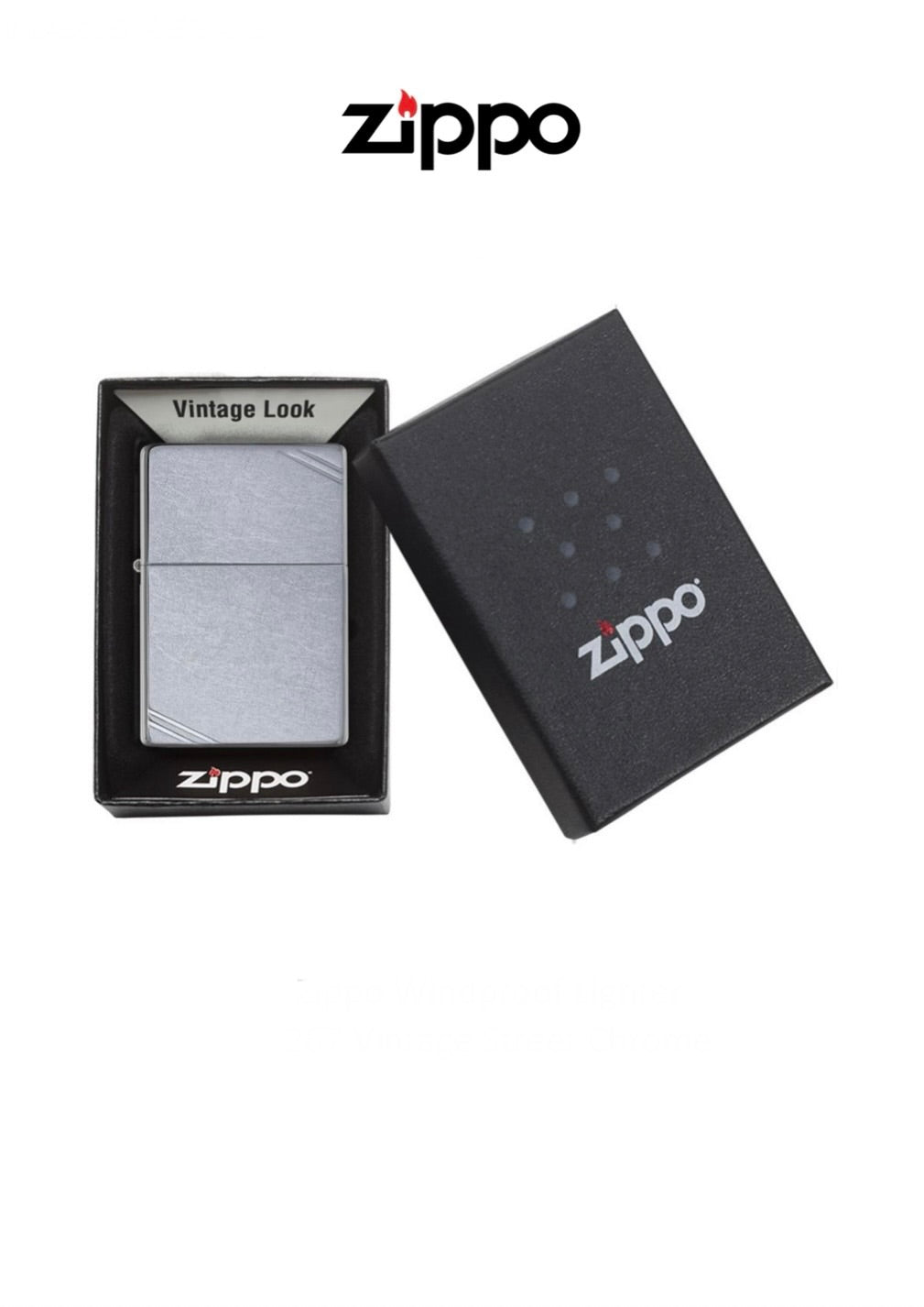 Zippo Lighter 267 Vintage Street Chrome Windproof Lifetime Guarantee Free Delivery