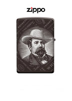 Zippo Lighter Jack Daniels Black Ice Logo And Portrait 60005879