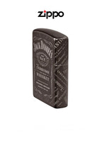 Zippo Lighter Jack Daniels Black Ice Logo And Portrait 60005879